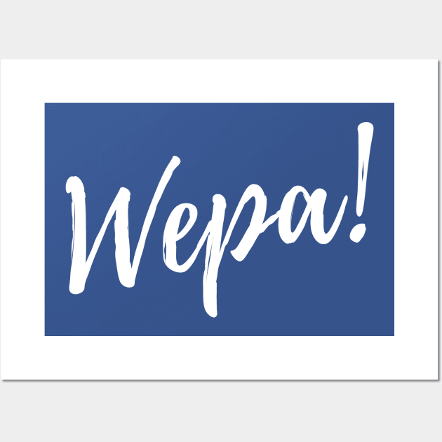 Wepa! | White Print Wall Art by monoblocpotato